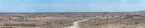 C12 gravel road in desert, near Holoog, Namibia