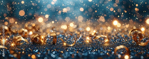 Frohes neues Jahr 2024 Silvester Neujahr Feiertag Grußkarte Banner - Goldenes Feuerwerk und Wunderkerzen, Hintergrund Himmel schwarz, Generative AI  photo