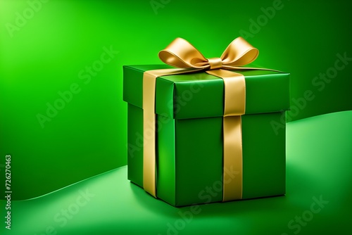 green luxury gift box