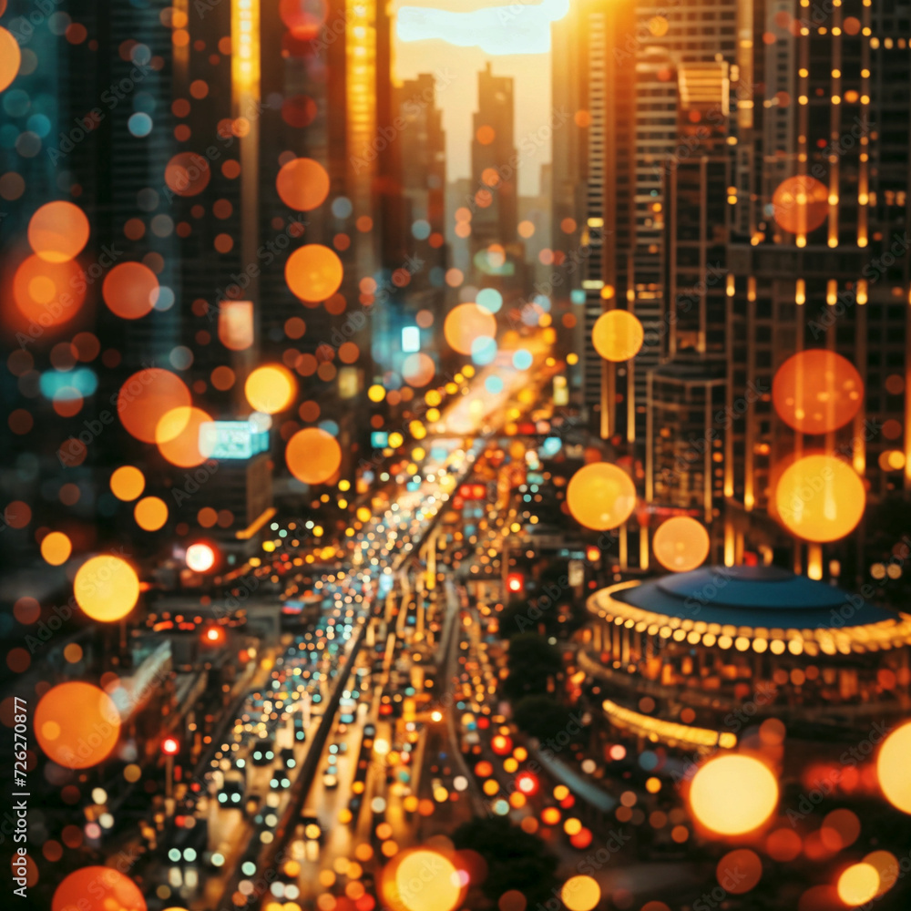 a blurry image of gold and green lights, a stock photo , shutterstock contest winner, incoherents, bokeh, stock photo, stockphoto