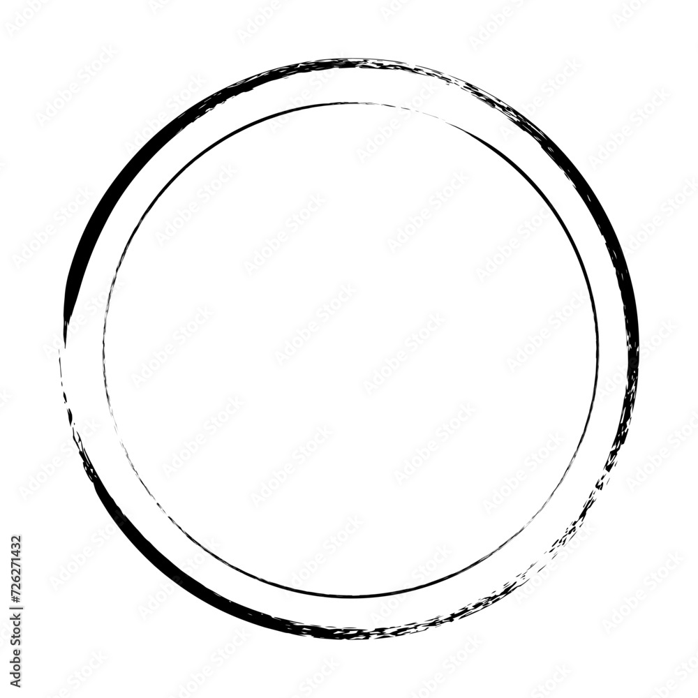 Circle frame icon, grunge element border background shape template for decorative doodle for design illustration Circle frame icon, grunge element border background shape template for decorative doodle for design illustration
