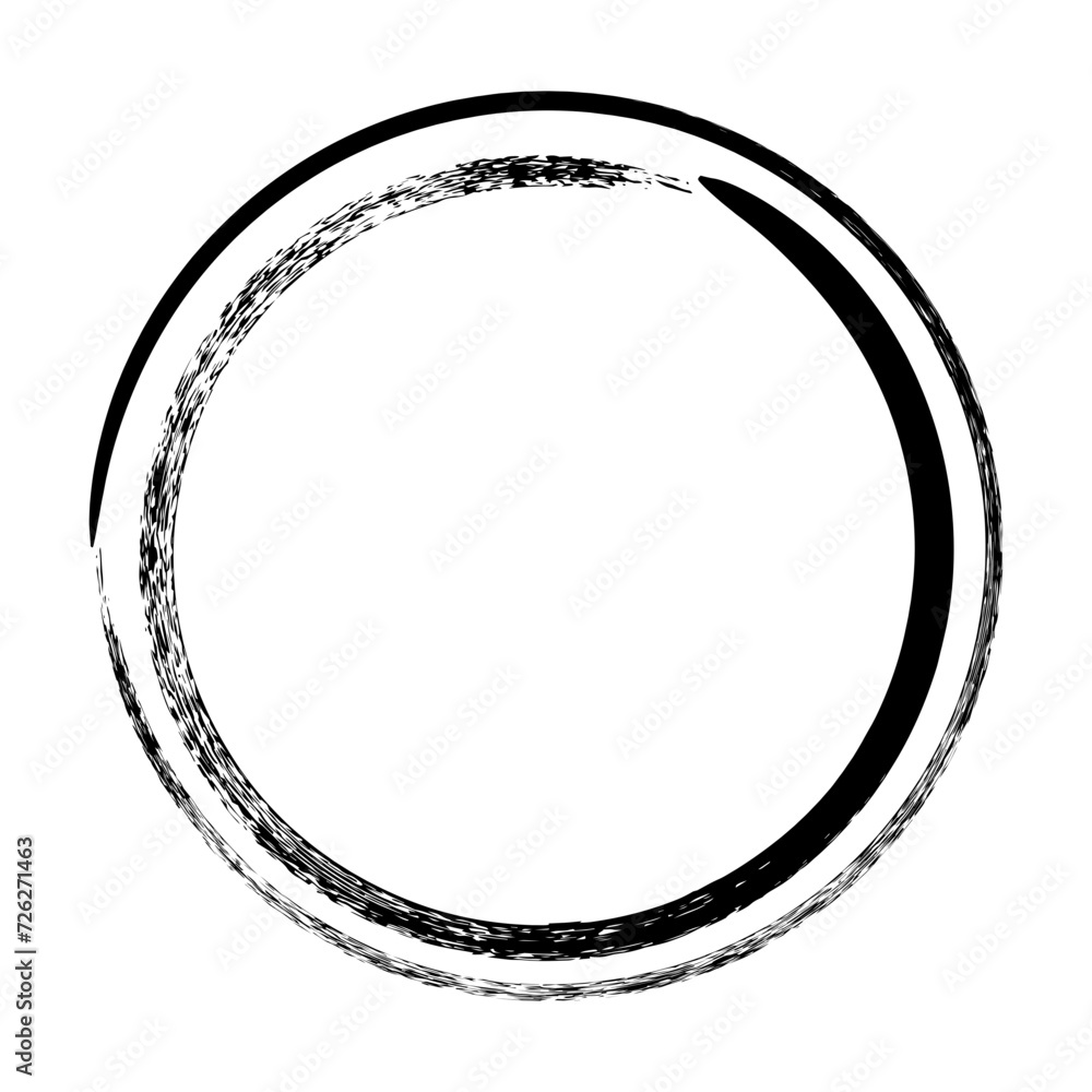 Circle frame icon, grunge element border background shape template for decorative doodle for design illustration Circle frame icon, grunge element border background shape template for decorative doodle for design illustration