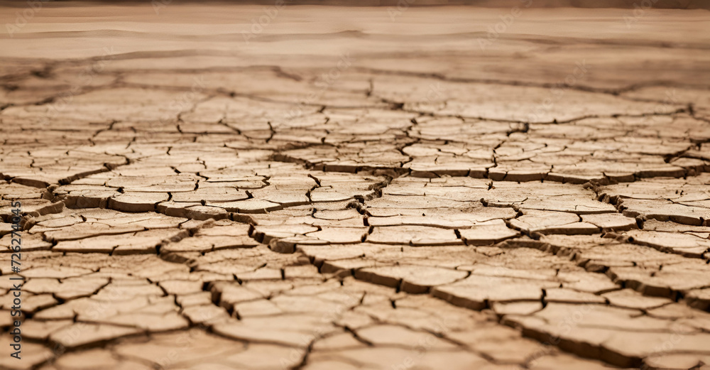 Obraz premium dry cracked ground