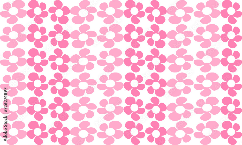 seamless pattern with pink flowers vertical column repeat style, replete image design for fabric printing seamless pattern with pink flowers vertical column repeat style, replete image design for fabric printing