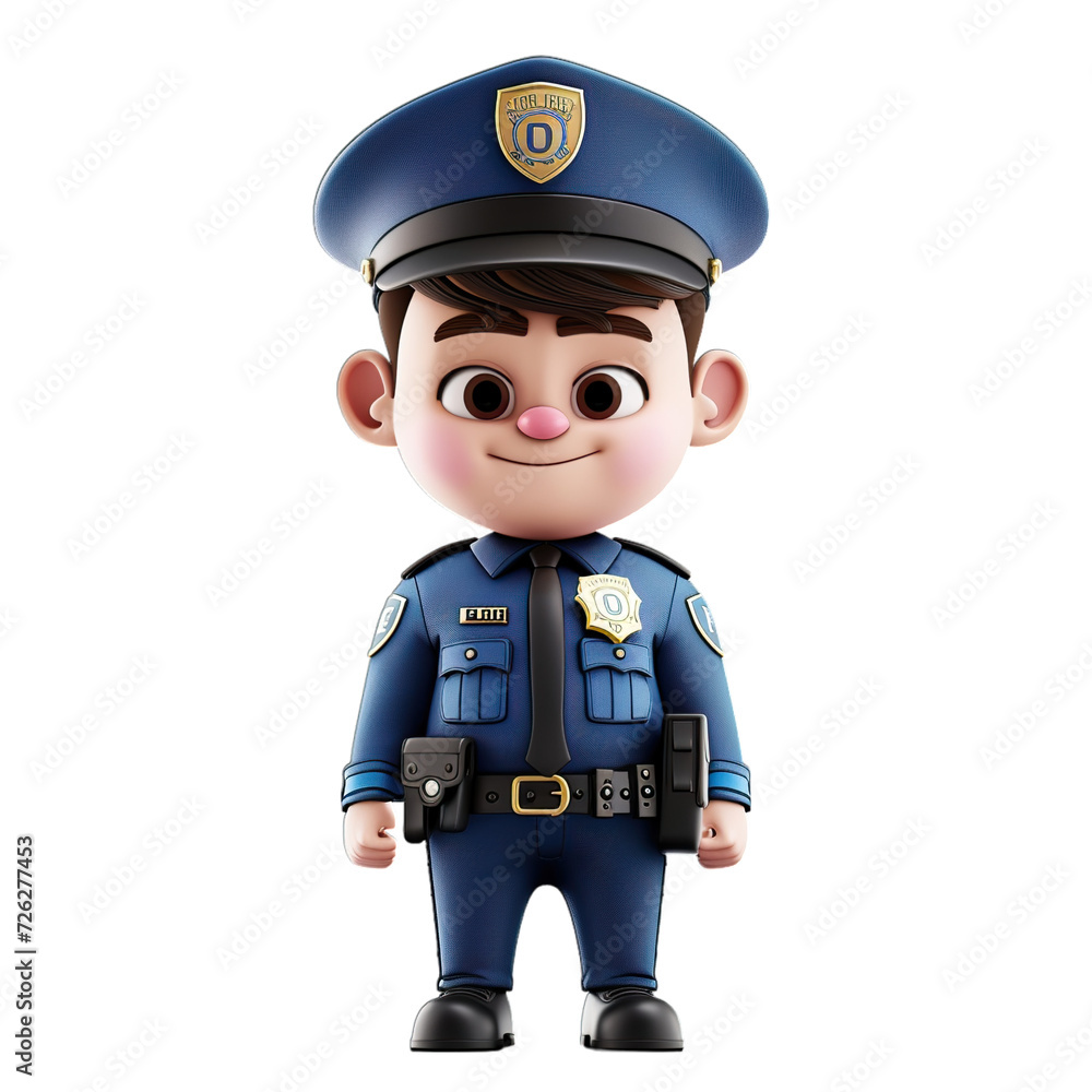 boy in police uniform