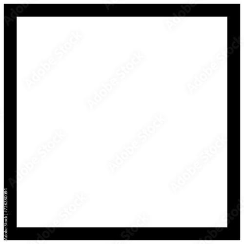 Rectangle and circle shape with solid and dotted line outline for background.