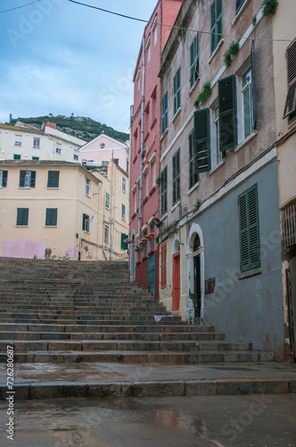 Gibraltar escalier dans vieille ville © Jean-Michel LECLERCQ