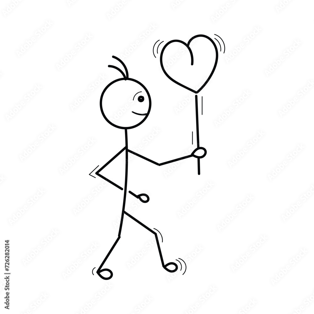 Funny Stick figure hand drawn style for print or use as poster, card, flyer, tattoo or T Shirt design Funny Stick figure hand drawn style for print or use as poster, card, flyer, tattoo or T Shirt design