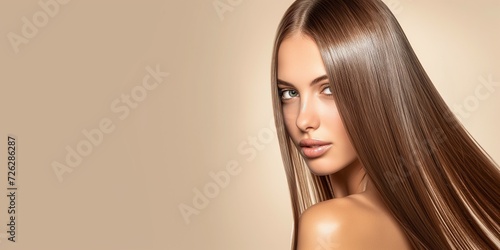 Beautiful Female Model With Shiny And Straight hair