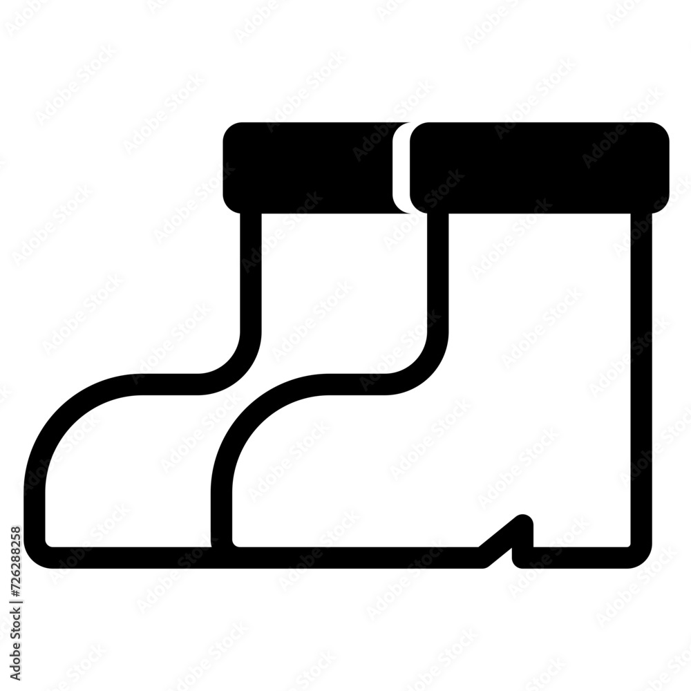 Rubber boots icon Rubber boots icon