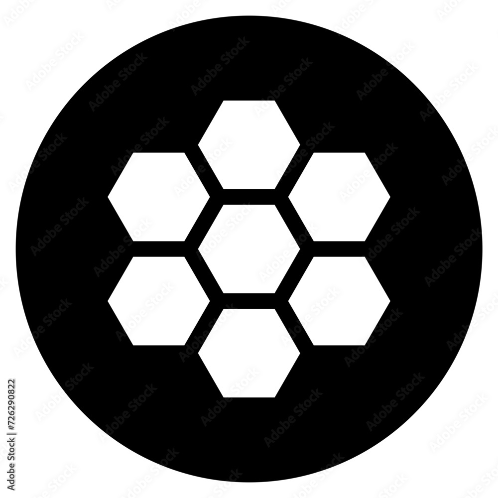 Fototapeta premium honeycomb icon