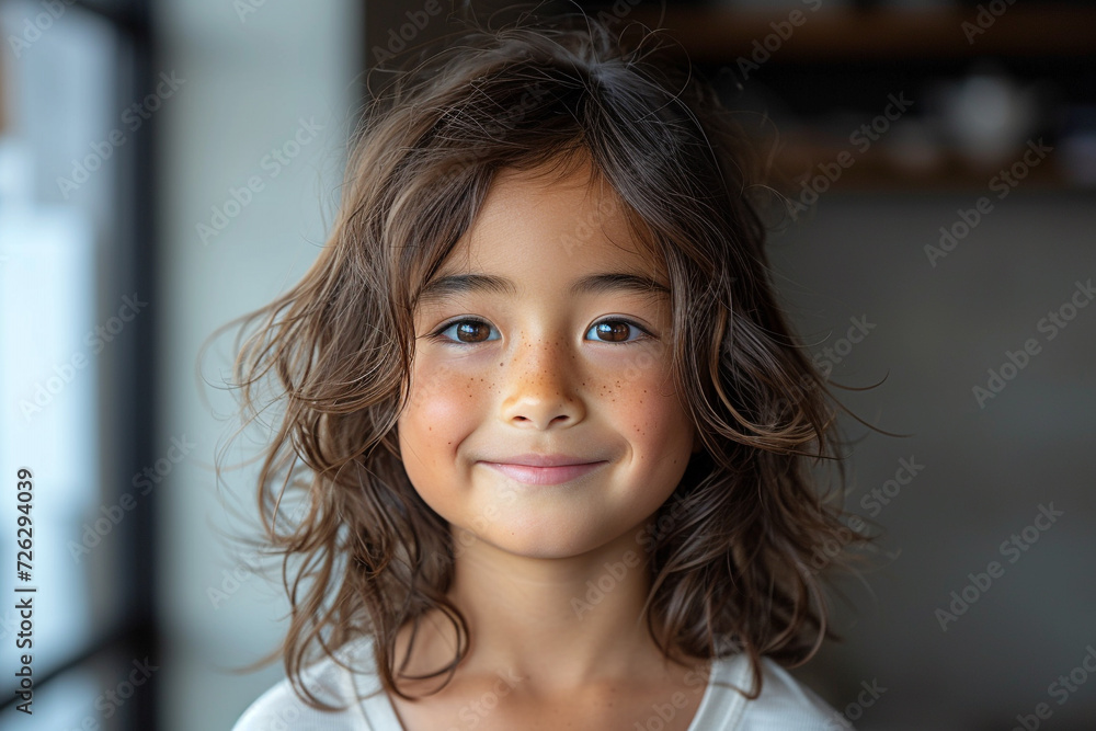 A happy and smiling boy in a studio portrait captures the essence of childhood joy and innocence, radiating happiness through his expressive eyes and charming expression A happy and smiling boy in a studio portrait captures the essence of childhood joy and innocence, radiating happiness through his expressive eyes and charming expression