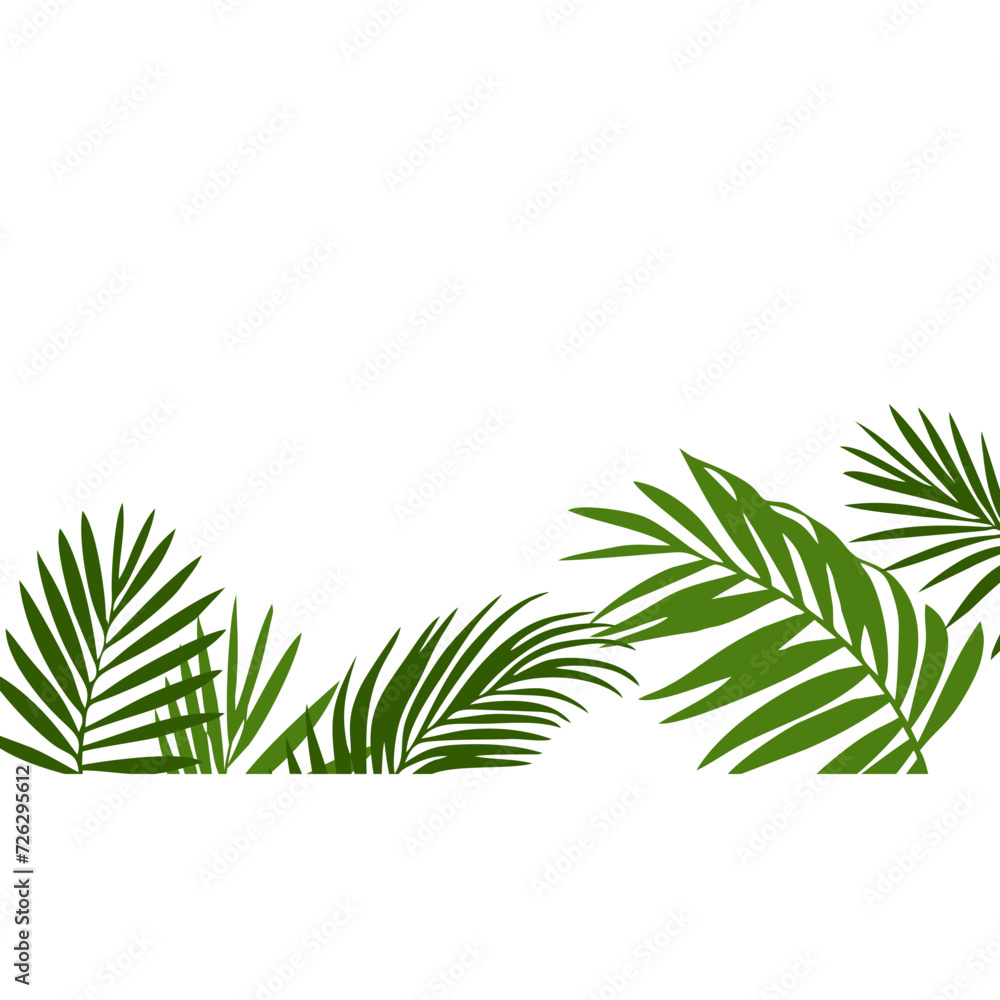 Summer Palm Tree Footer Summer Palm Tree Footer