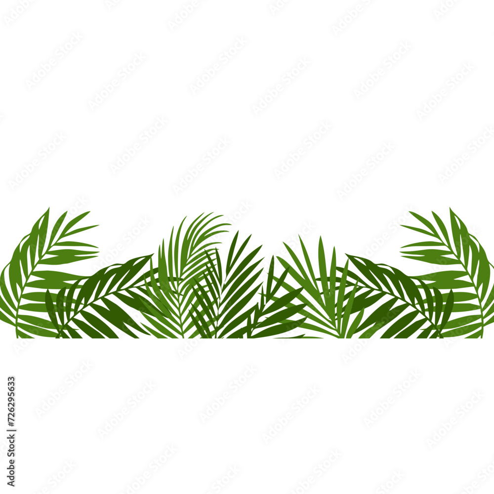 Summer Palm Tree Footer Summer Palm Tree Footer