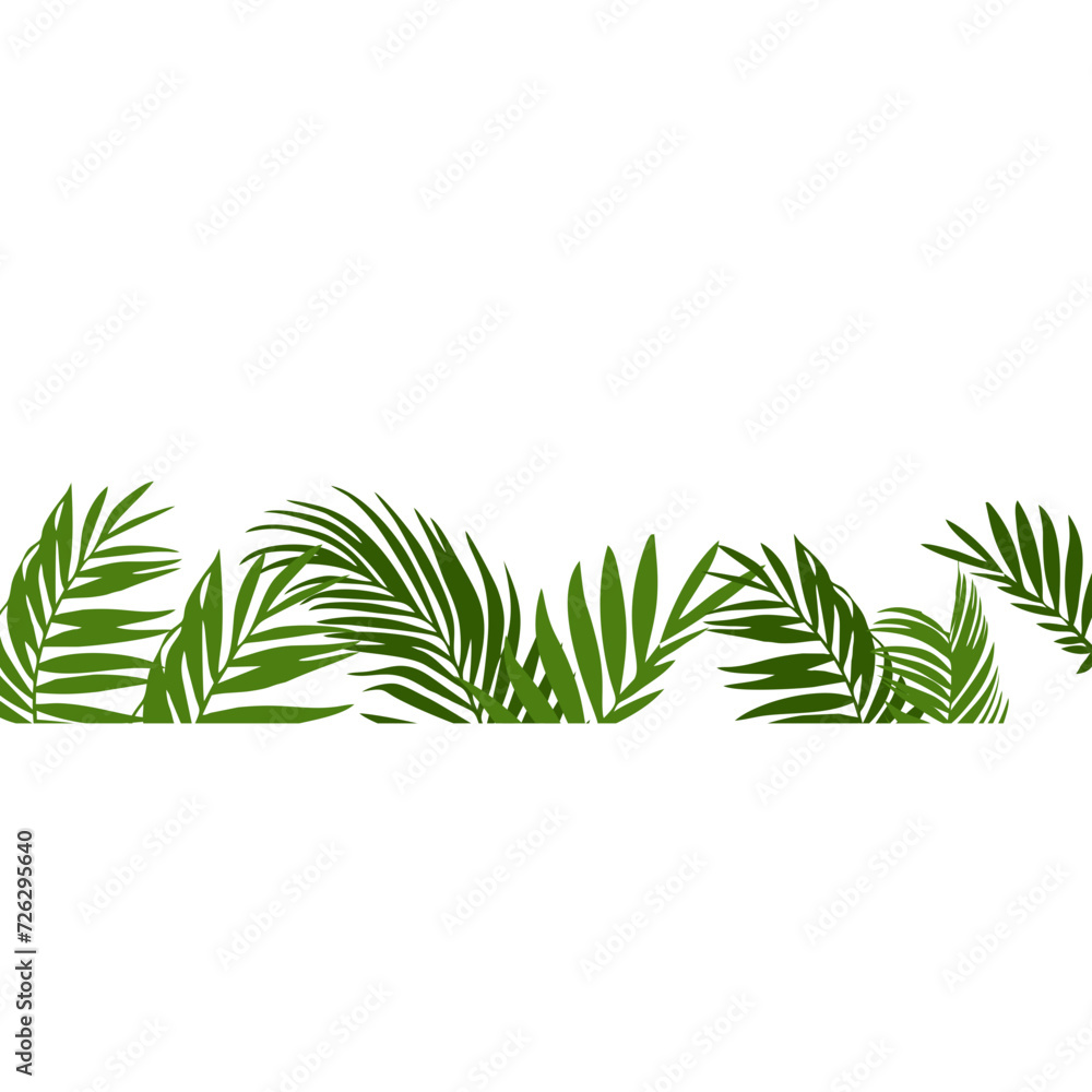 Obraz premium Summer Palm Tree Footer
