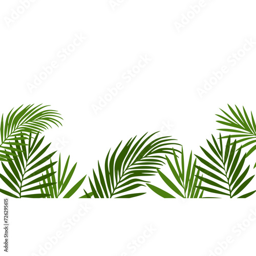 Summer Palm Tree Footer