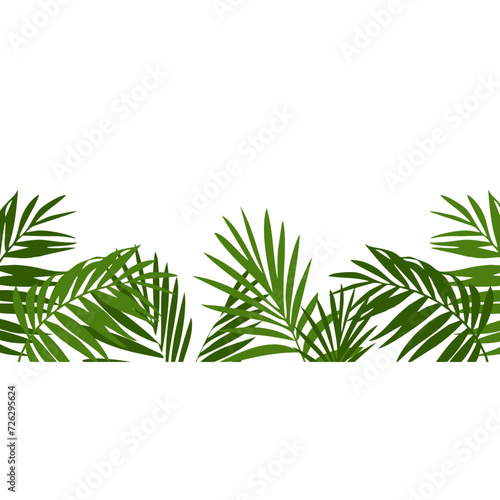 Summer Palm Tree Footer