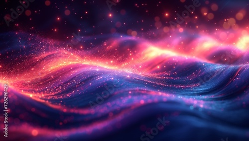 Dynamic light waves with colorful particles