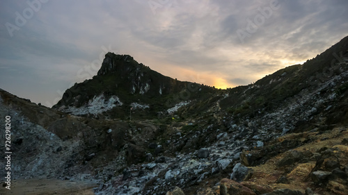 sunset in the mountains