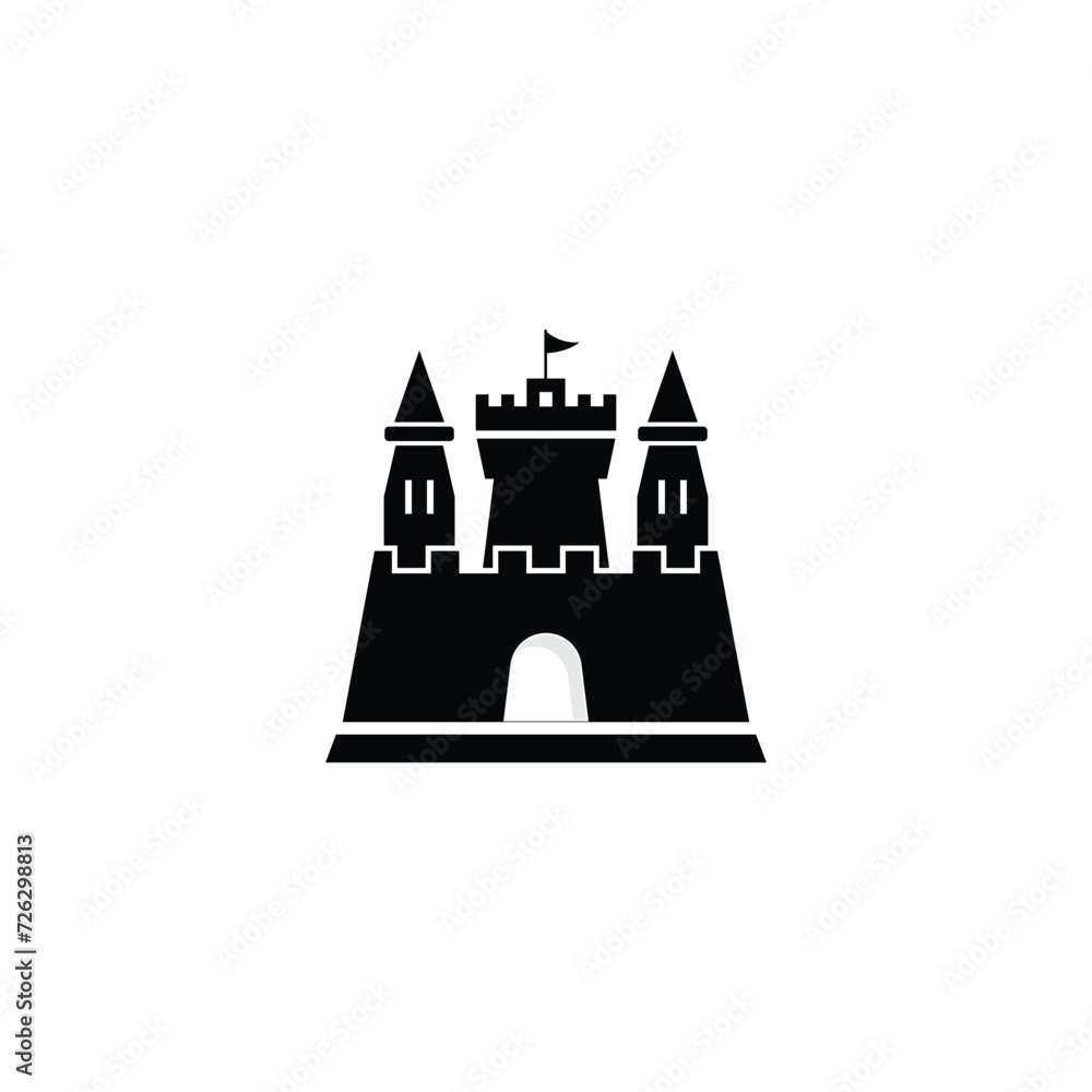 Castle graphic design icon