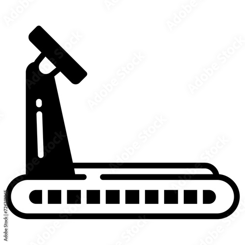 Work Out glyph and line vector illustration