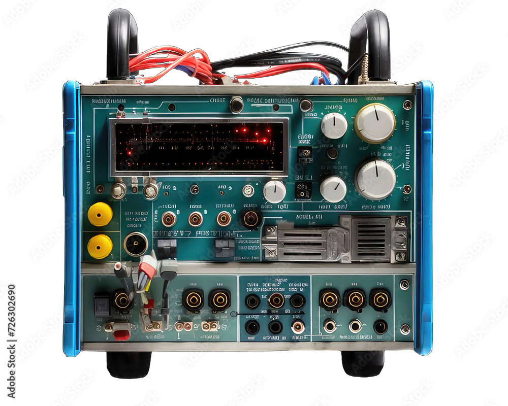 Fototapeta premium Light Radio Machine isolated on white png transparent background