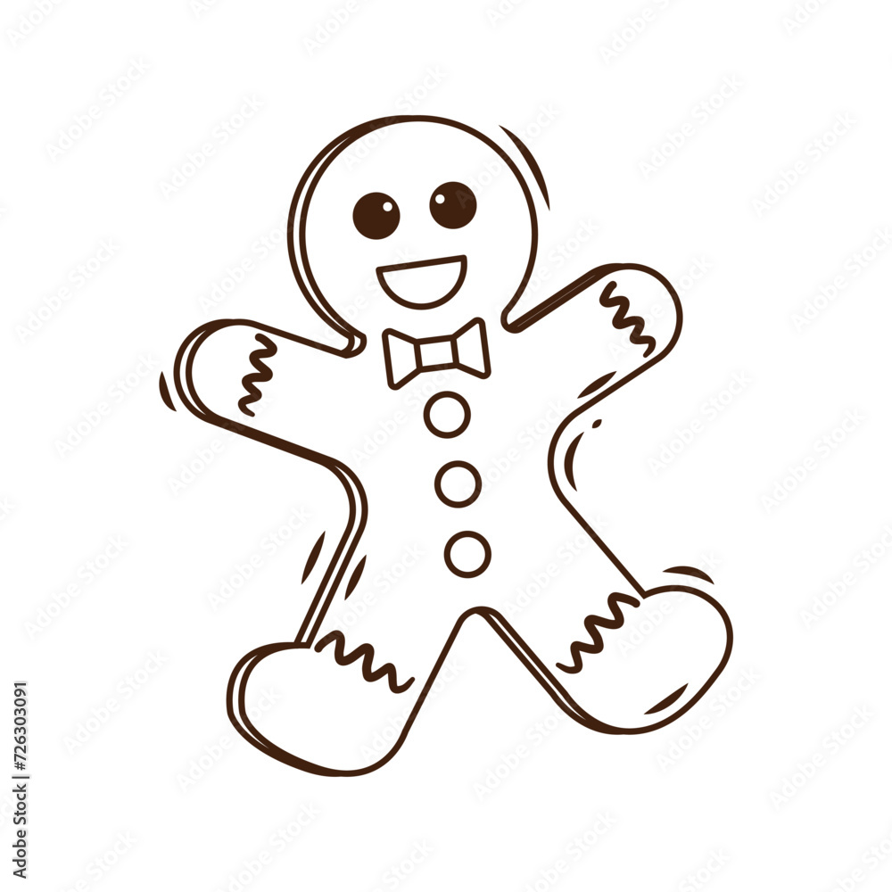gingerbread man isolated on white gingerbread man isolated on white