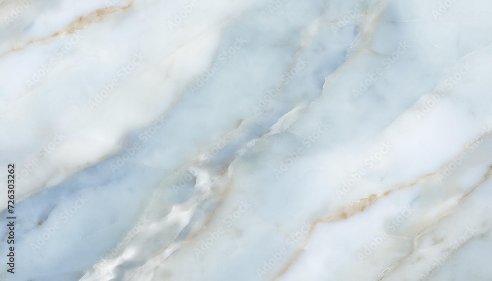 Fototapeta premium Biało błękitny ekskluzywny marmur, delikatny wzór, dekoracja płytka generative ai