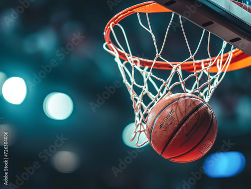 Sports tournament Basketball, ball on basket, © alla.naumenco