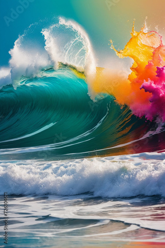 Color Explosion. Liquid Waves for Ads   Design Elements