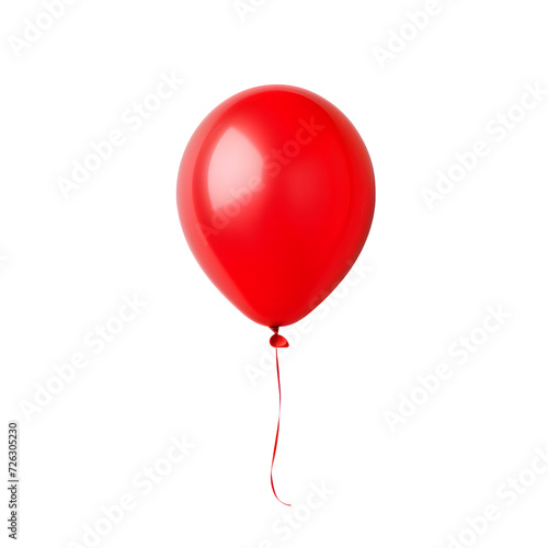 Red balloon on transparent background PNG