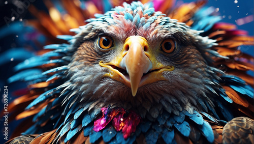 close up of a eagle