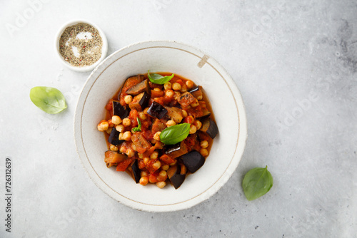 Traditional vegetable ragout with chickpeas