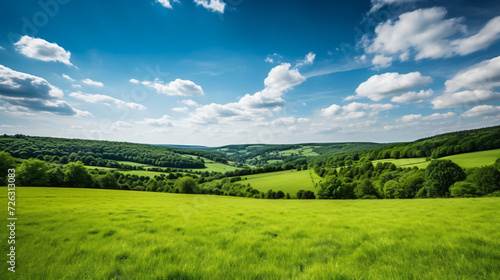 Scenic view of green landscape