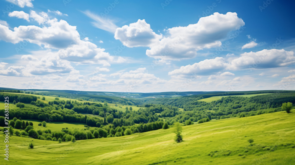 Scenic view of green landscape