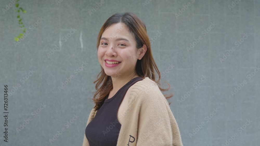 Smiling business entrepreneur asian woman outdoor of corporate happy business woman Smiling business entrepreneur asian woman outdoor of corporate happy business woman