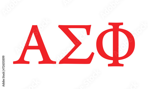 Alpha sigma phi greek letter, ΑΣΦ greek letters, ΑΣΦ photo