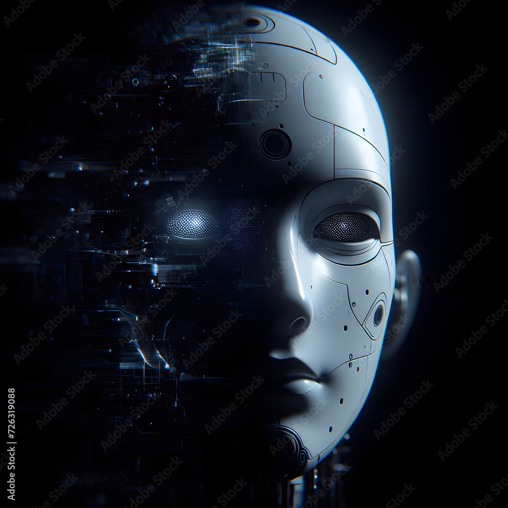 AI robot face AI robot face