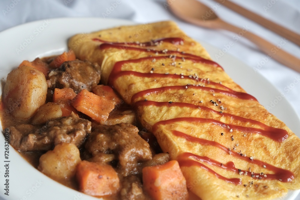 Beef with potatoes and vegetables