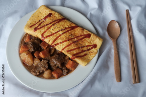 Curry in plate