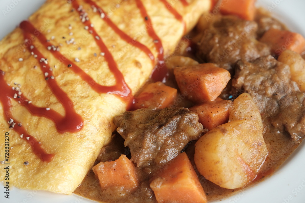 beef steak with potatoes