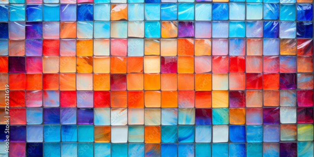 Stunning Colorful Glass Mosaic And Tile Add A Vibrant Touch. Сoncept Abstract Watercolor Paintings, Natural Landscape Photography, Macro Flower Shots, Whimsical Portrait Illustrations