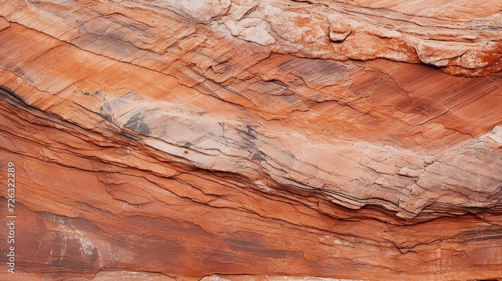 Naklejka premium Sandstone texture - Abstract magical colors and textures inside red rocks