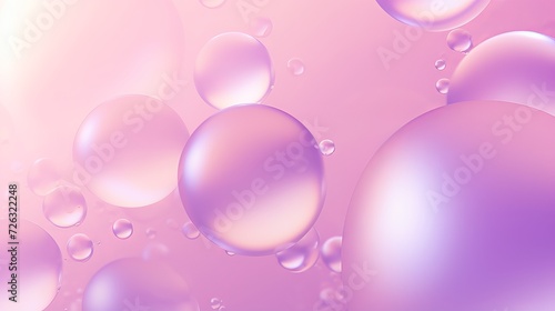 Soft pink and purple oil bubbles background