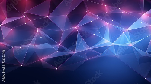 3d abstract background with a low poly plexus design