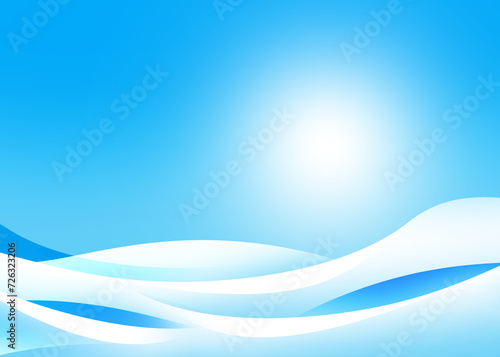 Abstract Soft light blue background with curve pattern graphics gradient color for illustration wallpaper banner website backdrop 