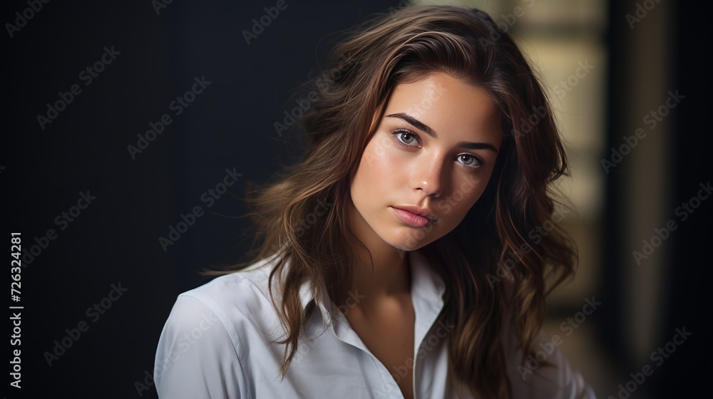 An expressive young lady posing An expressive young lady posing