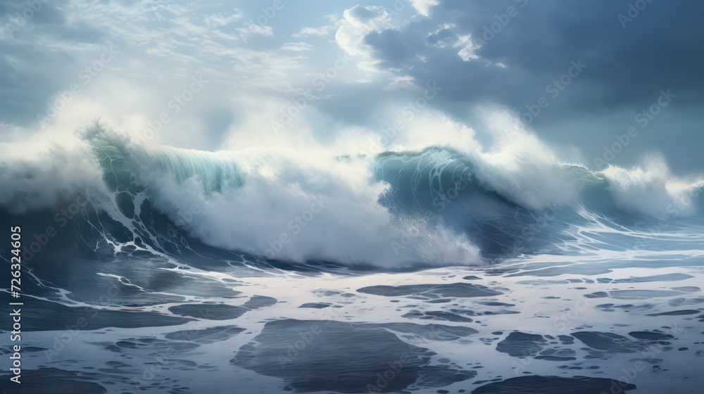 Obraz premium storm over the sea
