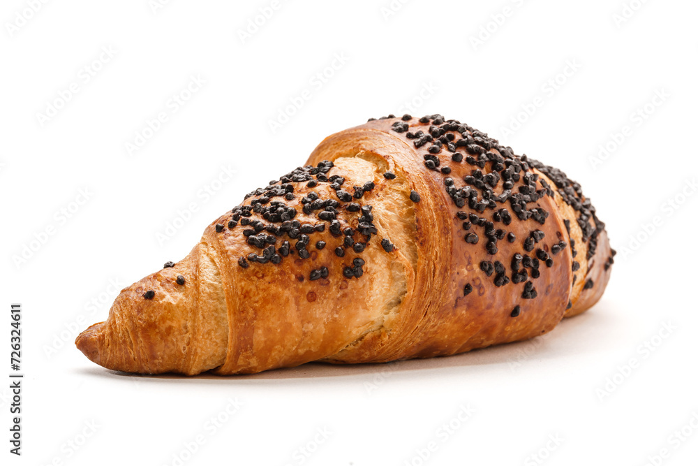 Rogal, bułka, pieczywo pszenne wyizolowane na białym tle Rogal, bułka, pieczywo pszenne wyizolowane na białym tle