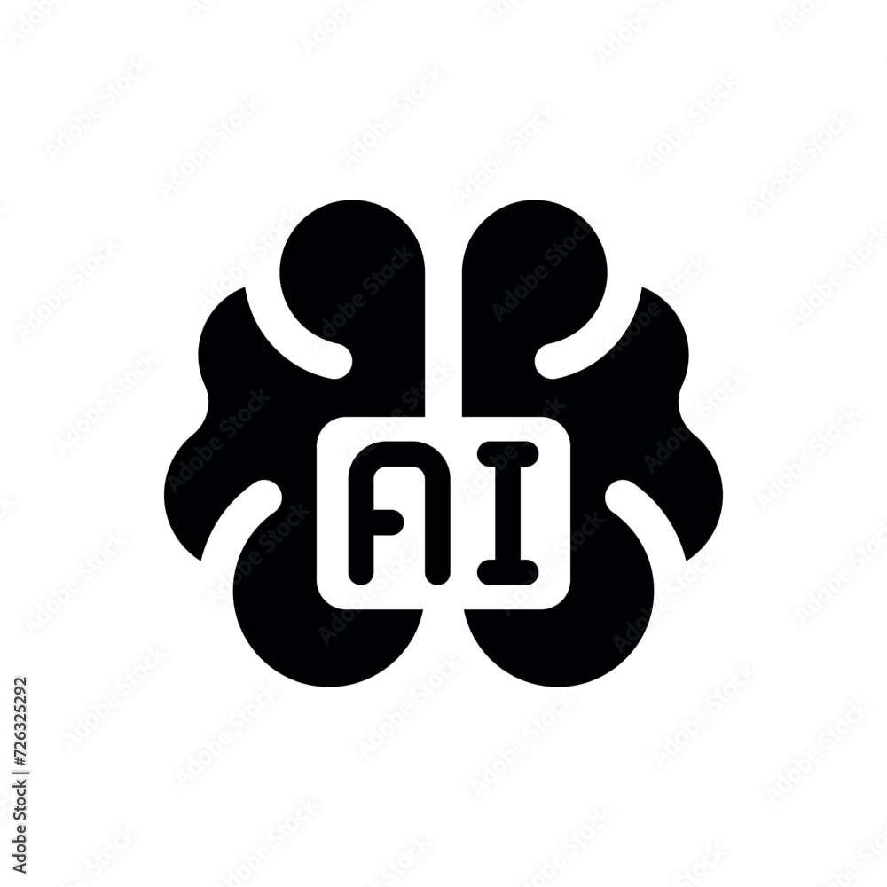 artificial intelligence icon vector illustration artificial intelligence icon vector illustration